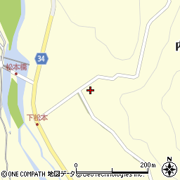 島根県浜田市内村町1036周辺の地図