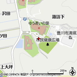 愛知県豊川市平尾町親坂周辺の地図
