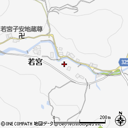 兵庫県川西市若宮周辺の地図