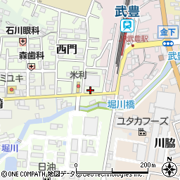ゲンキー株式会社　武豊西門店周辺の地図