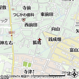 愛知県西尾市楠村町狐島18周辺の地図