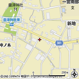愛知県豊川市豊津町神ノ木100周辺の地図
