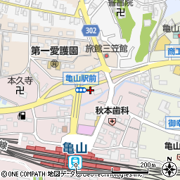 三重県亀山市御幸町278-2周辺の地図