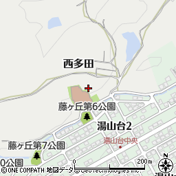 兵庫県川西市西多田平井田筋周辺の地図