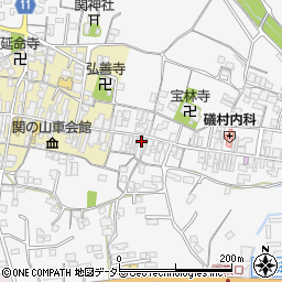 三重県亀山市関町木崎1577周辺の地図