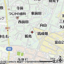 愛知県西尾市楠村町狐島18-5周辺の地図