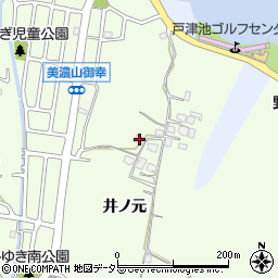 京都府八幡市美濃山井ノ元82周辺の地図