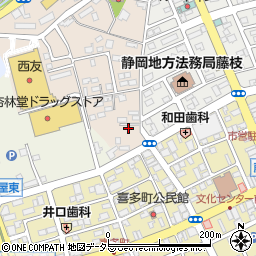 静岡県藤枝市南新屋336周辺の地図