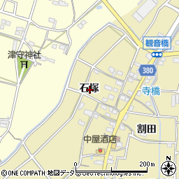 愛知県豊川市豊津町石塚周辺の地図