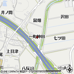 愛知県豊川市平尾町一町神田周辺の地図