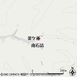 京都府綴喜郡宇治田原町湯屋谷釜ケ谷周辺の地図