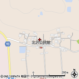 兵庫県たつの市揖西町北沢周辺の地図
