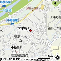 兵庫県姫路市下手野6丁目周辺の地図