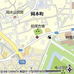回転寿司喜楽 高槻 岡本店周辺の地図