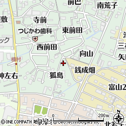 愛知県西尾市楠村町狐島33周辺の地図