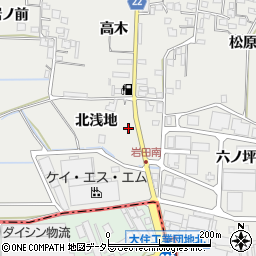 京都府八幡市岩田北浅地周辺の地図