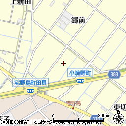 愛知県西尾市小焼野町西切周辺の地図