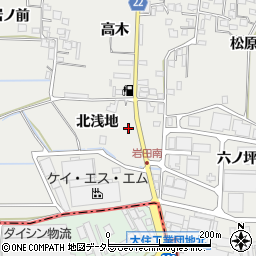 京都府八幡市岩田（北浅地）周辺の地図