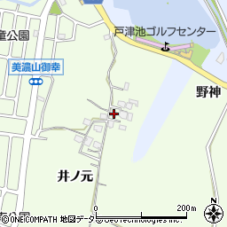 京都府八幡市美濃山井ノ元25周辺の地図