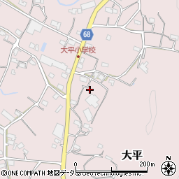 静岡県浜松市浜名区大平670周辺の地図