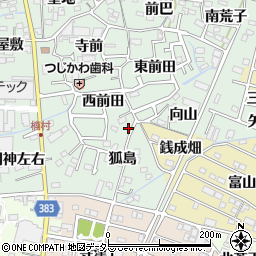 愛知県西尾市楠村町狐島14-12周辺の地図