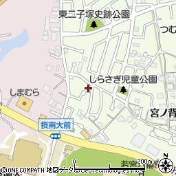 京都府八幡市美濃山西ノ口13周辺の地図