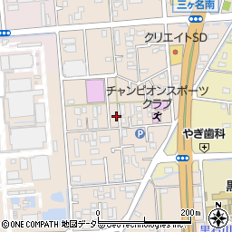 静岡県焼津市三ケ名114周辺の地図