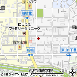 大阪府枚方市東船橋1丁目66周辺の地図