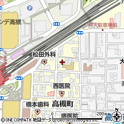 金光教高槻教会周辺の地図