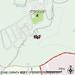 愛知県常滑市檜原横手周辺の地図