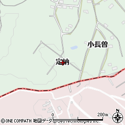 愛知県常滑市檜原定納周辺の地図