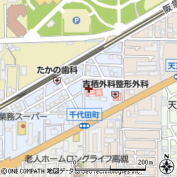 大阪府高槻市松原町周辺の地図