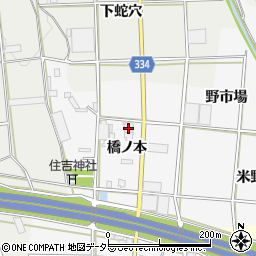 愛知県豊川市六角町橋ノ本39-2周辺の地図