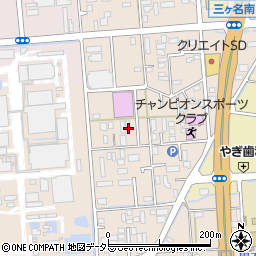 静岡県焼津市三ケ名119周辺の地図