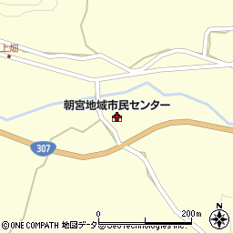 甲賀市朝宮地域市民センター周辺の地図