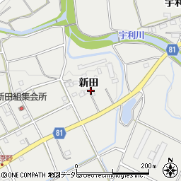 愛知県新城市富岡（新田）周辺の地図