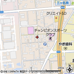 静岡県焼津市三ケ名115-5周辺の地図