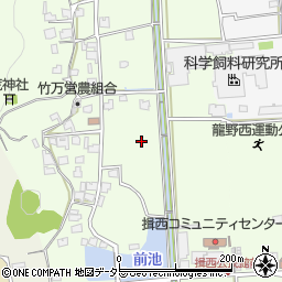 兵庫県たつの市揖西町竹万周辺の地図