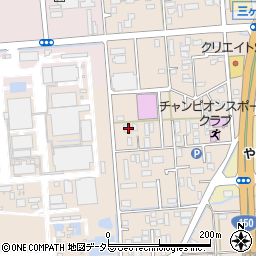 静岡県焼津市三ケ名125周辺の地図