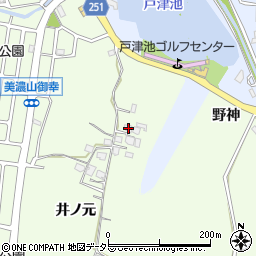 京都府八幡市美濃山井ノ元22周辺の地図