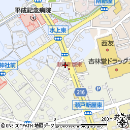 静岡県藤枝市瀬戸新屋224周辺の地図