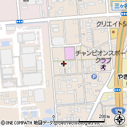 静岡県焼津市三ケ名123-1周辺の地図