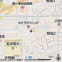 おべんとプラザ　野田店周辺の地図