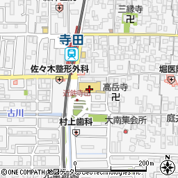 ライフ寺田店周辺の地図