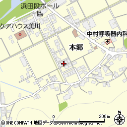 島根県浜田市内村町597周辺の地図