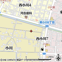 静岡県焼津市小川周辺の地図