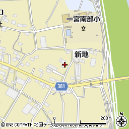 愛知県豊川市豊津町新地周辺の地図