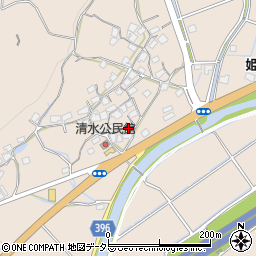 兵庫県姫路市飾東町山崎1215周辺の地図