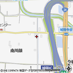 京都府城陽市寺田南川顔周辺の地図