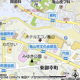 ホテルエコノ亀山周辺の地図